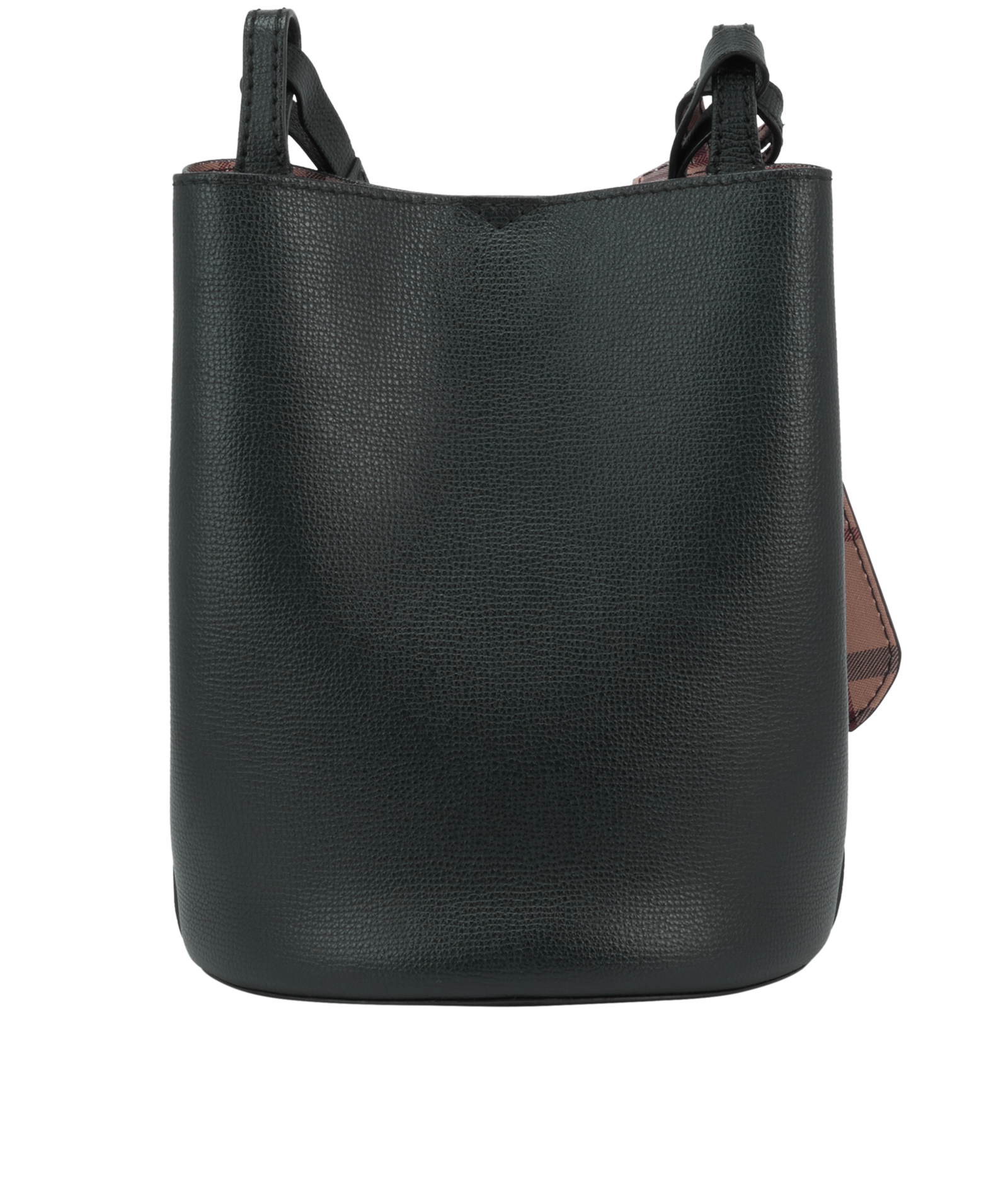 Lorne Bucket Bag, &pound;395, Handbags, Black, Leather, Back view